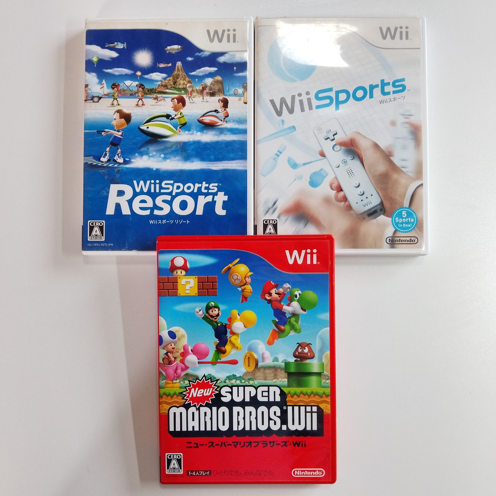 wii】NEWスーパーマリオブラザーズWii/Wii sports/Wii sports resort 3