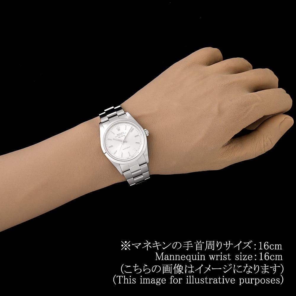 ロレックス エアキング 14000 シルバー バー A番 中古 メンズ - メルカリ