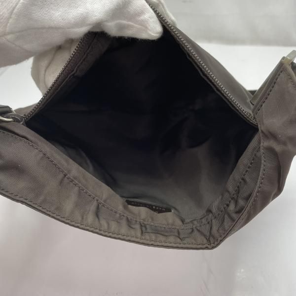 【中古】PRADA テスート ショルダーバッグ 茶 ナイロン プラダ[91]