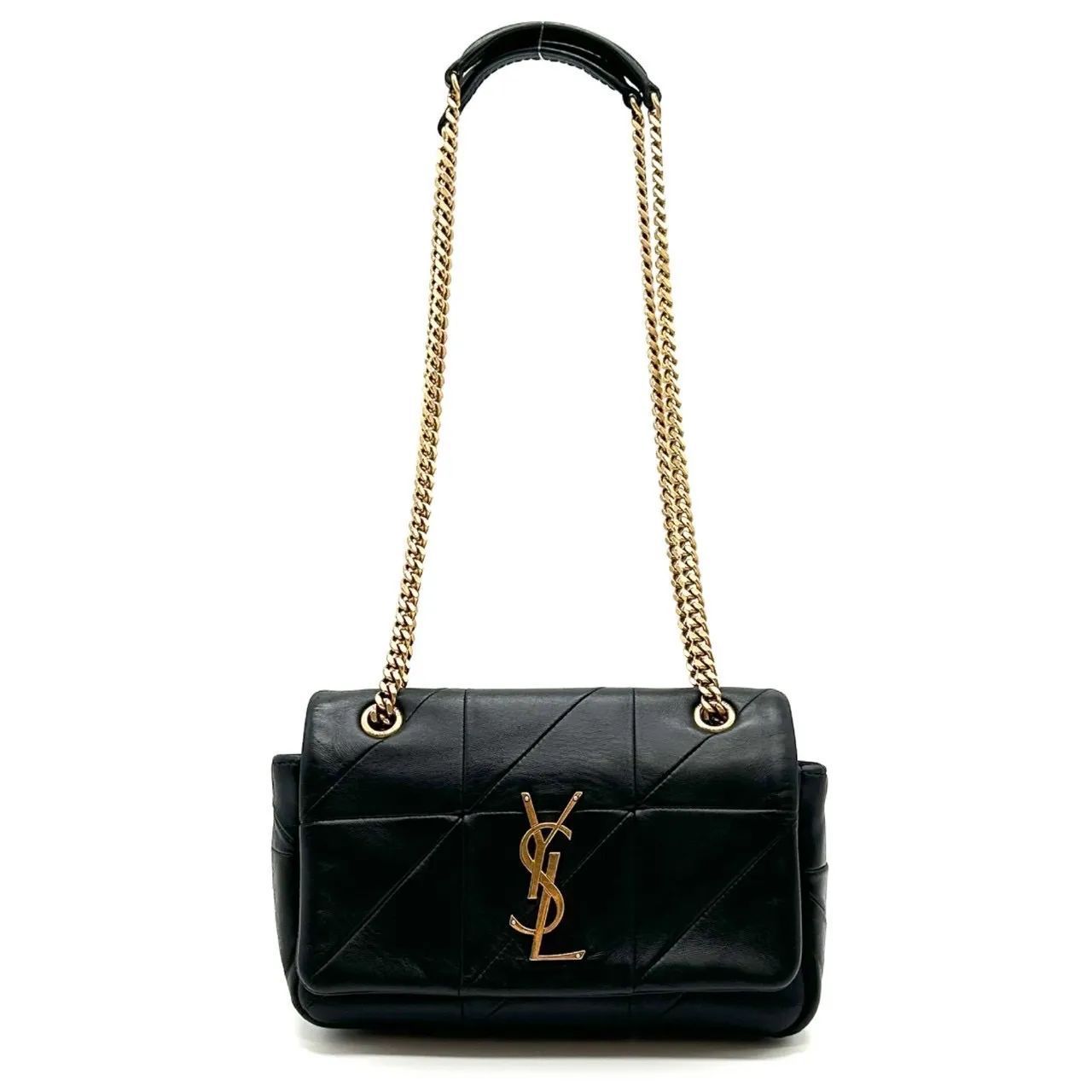 SAINT LAURENT サンローラン ジェイミー チェーンショルダーバッグ YSL カサンドラ ブラック ゴールド金具 ミニバッグ スモール 515820 レディース ショルダーバッグ ギフト プレゼント