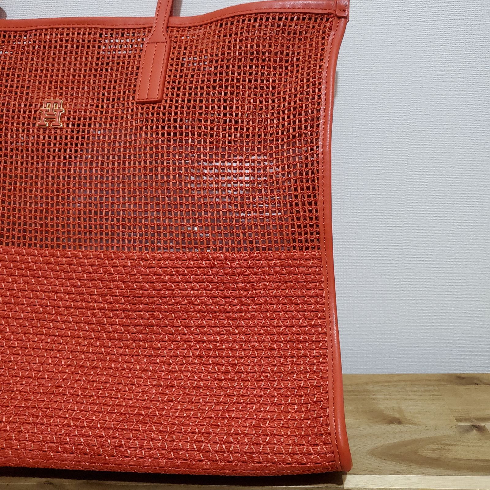 TOMMY HILFIGER トミーヒルフィガー メッシュ トートバッグ - メルカリ