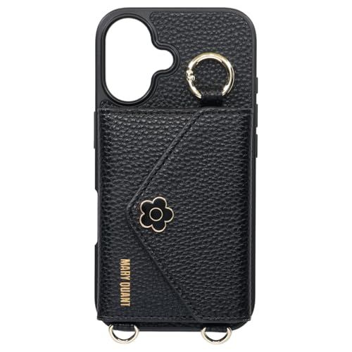 MARY QUANT マリークワント iPhone 17 用 ケース スマホショルダー POCKET SLING CASE レディース ブラック 黒pms 6f77f50f