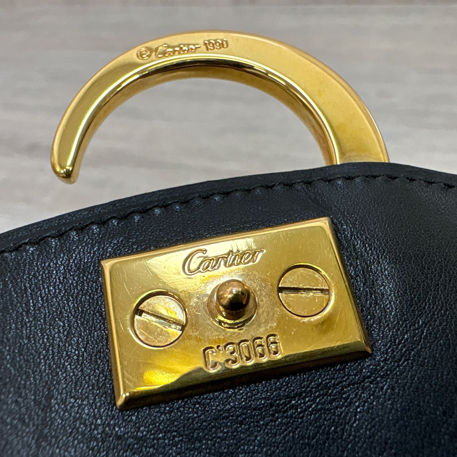 Cartier カルティエ Panthère パンテール パンサー金具 カーフレザー 