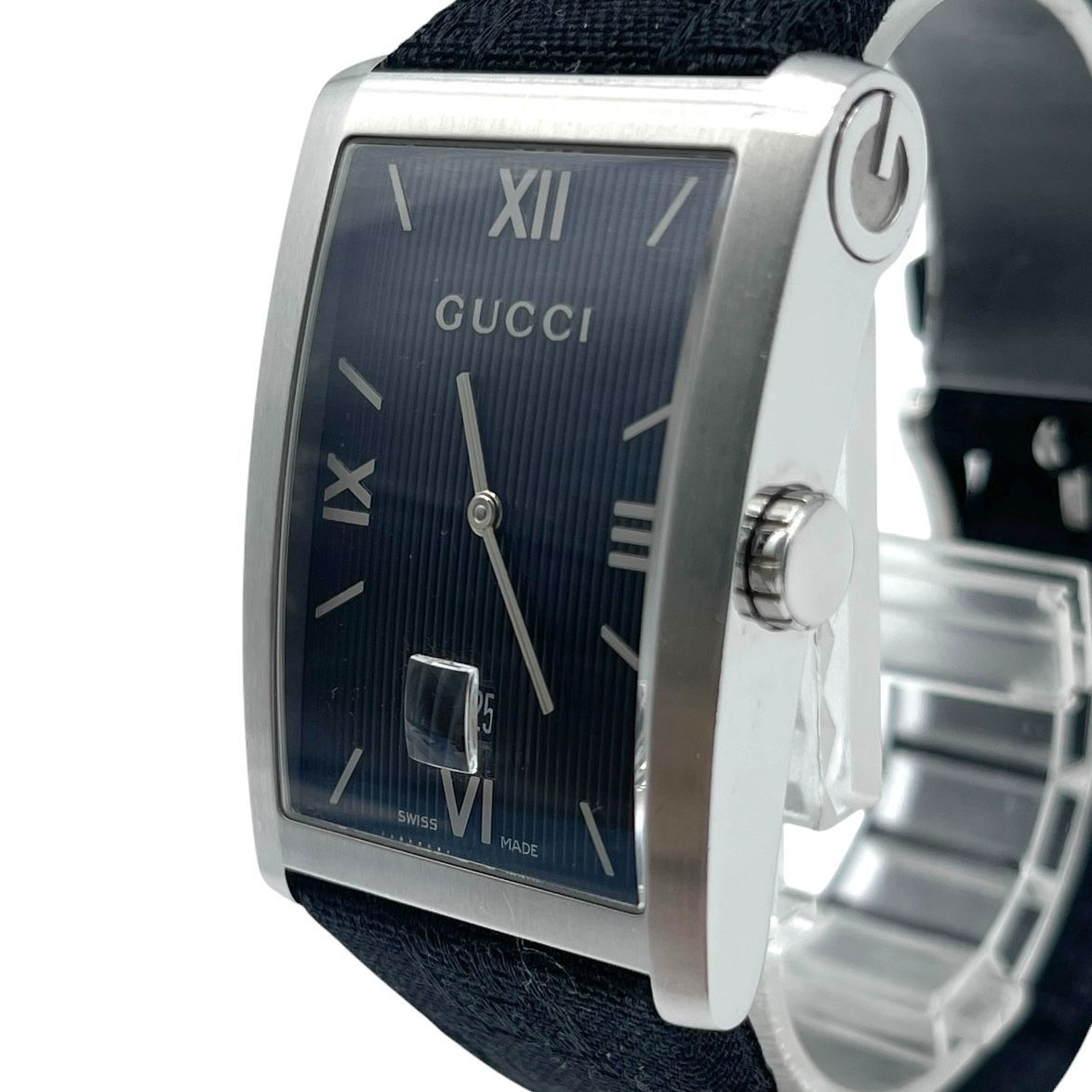 新品電池 稼働品 GUCCI グッチ メンズ腕時計 8600M Gメトロ クォーツQZ