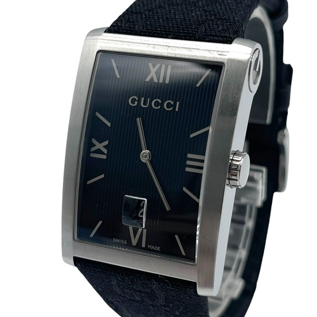 新品電池 稼働品 GUCCI グッチ メンズ腕時計 8600M Gメトロ クォーツQZ