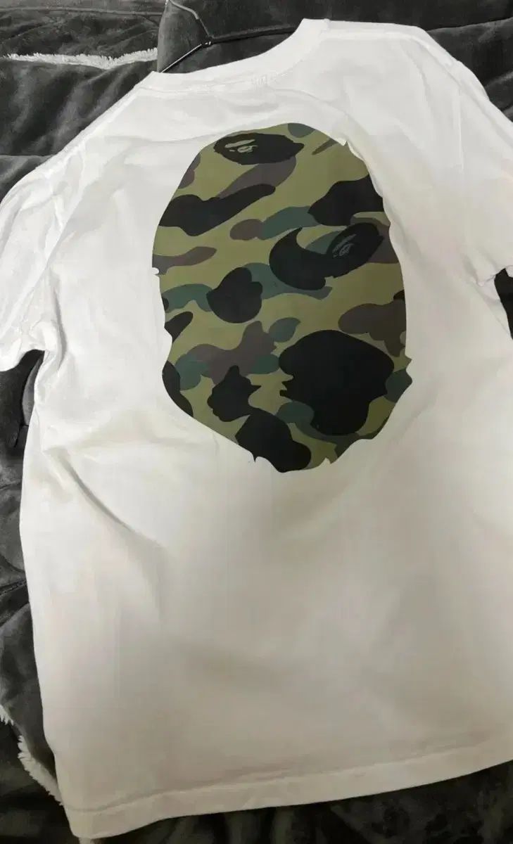 A BATHING APE 白 カモフラ 半袖 Tシャツ