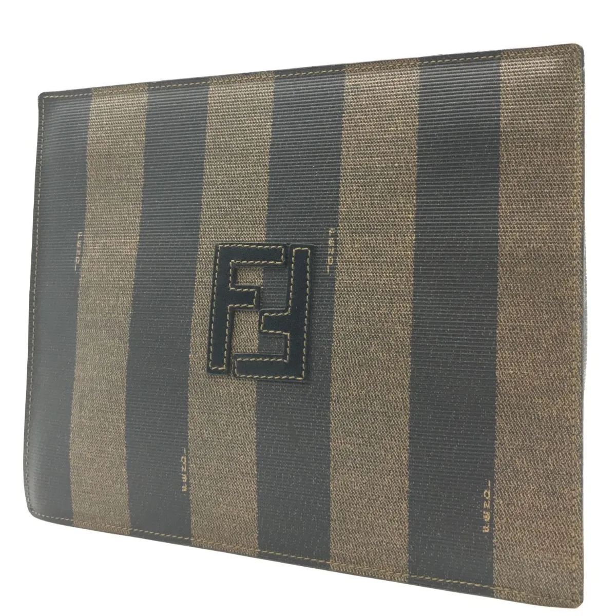 Fendi フェンディ クラッチバッグ ぺカン PVC ヴィンテージ 2117