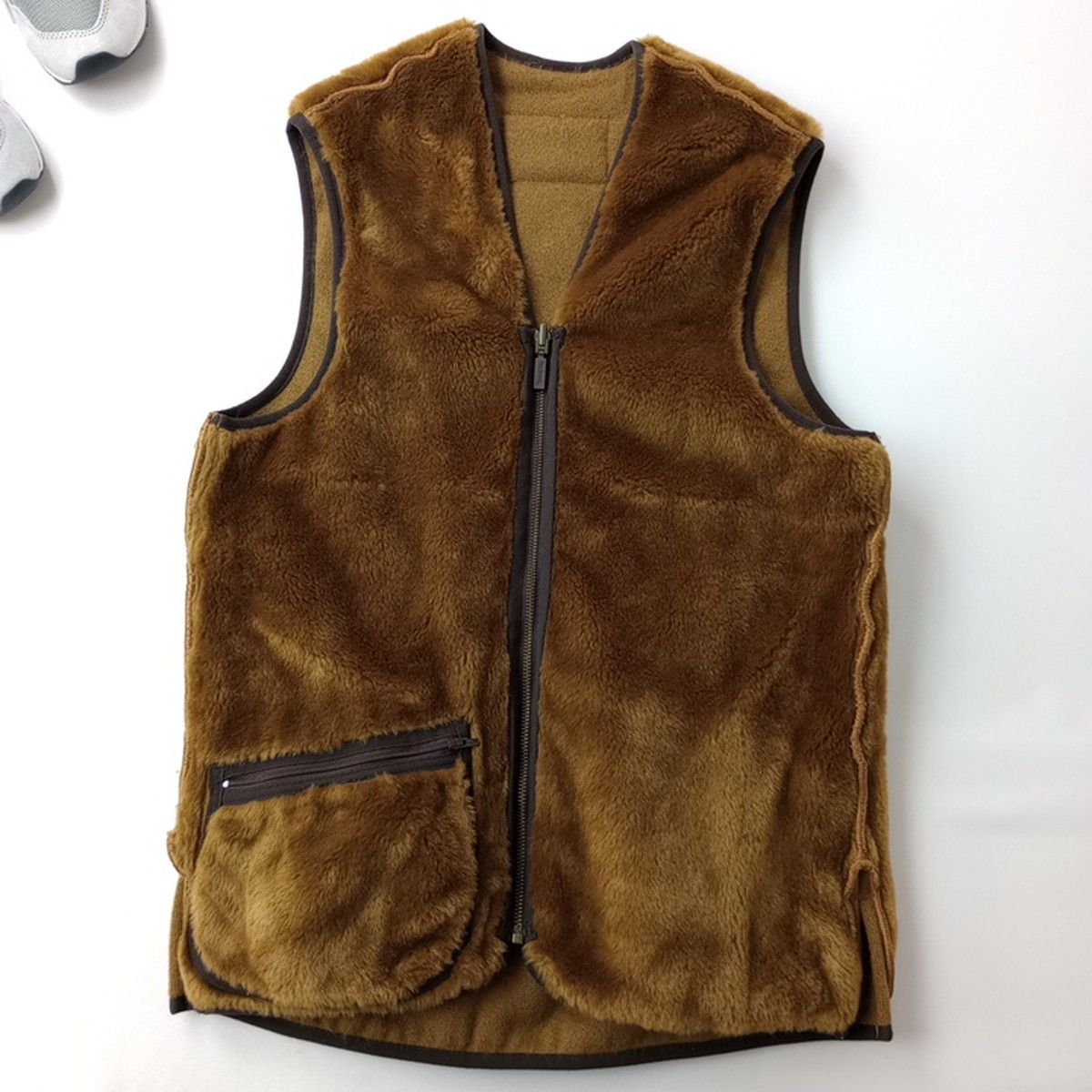 BARBOUR バブアー WARM PILE WAISTCOAT ZIP-IN LINER - BROWN ライナー