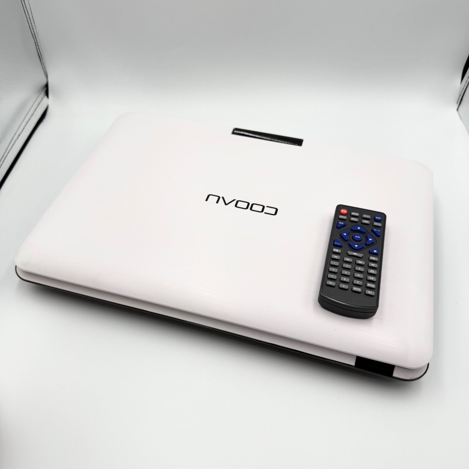 ポータブルDVDプレーヤー COOAU CU-102 ポータブルビデオプレーヤー COOAU CU-102 動作 リモコン付き ホワイト プレーヤー