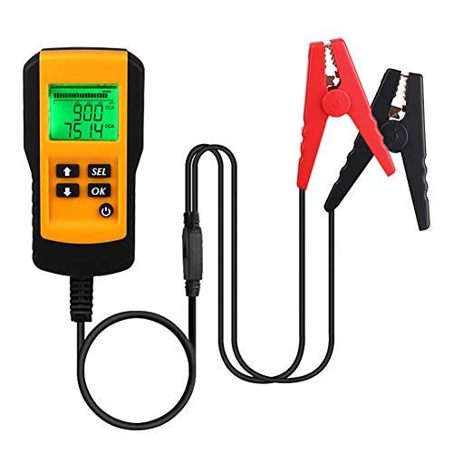 バッテリーテスター チェッカー 診断機 12V蓄電池用 LCD バッテリーアナライザ 自動車バッテリー診断 電圧 抵抗 CCA値測定(沖縄・離島の方発送不可）) 5f00c9e1