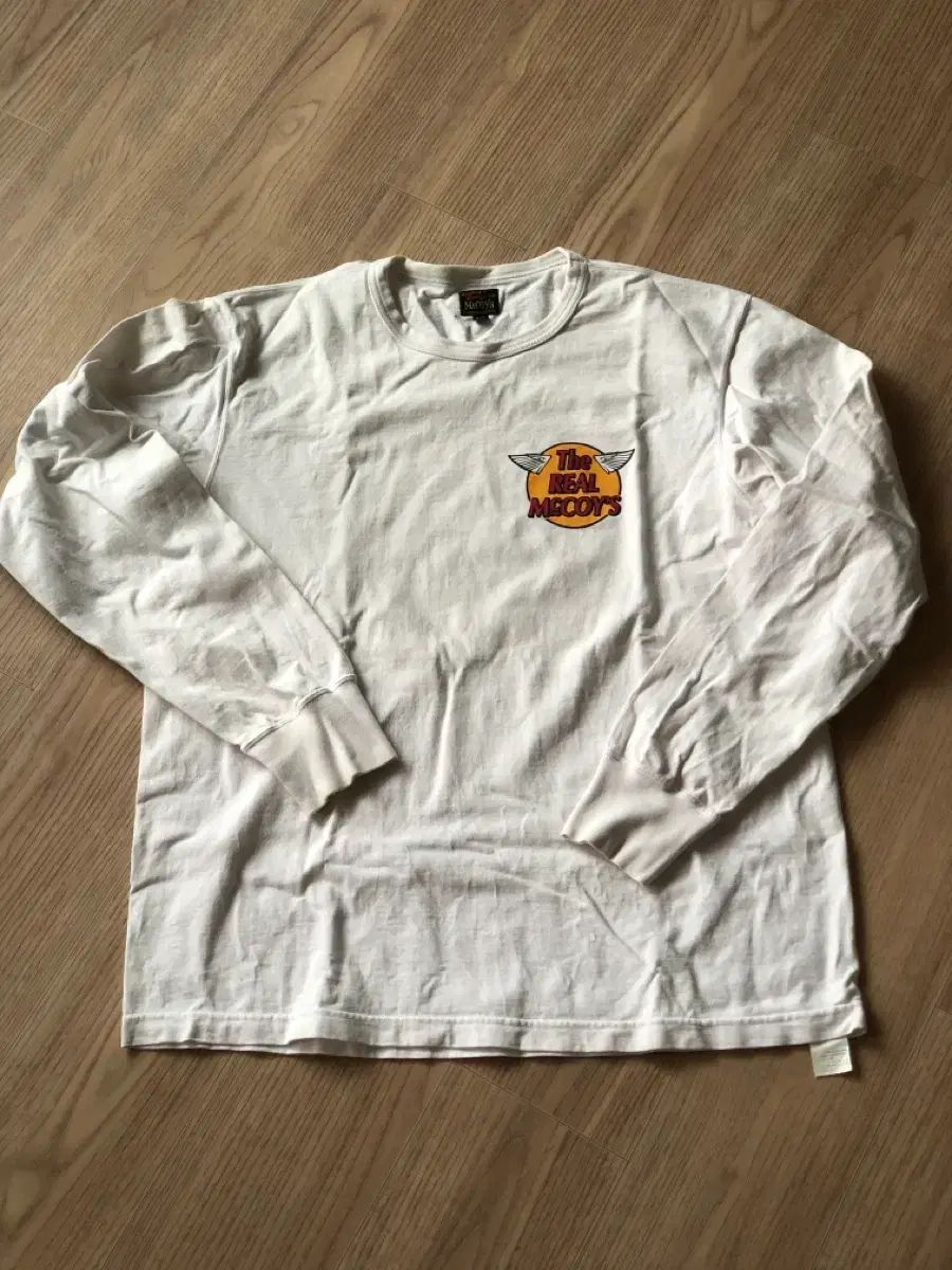 XL The REAL McCOY’S ザ・リアルマッコイズ ロングスリーブ 白