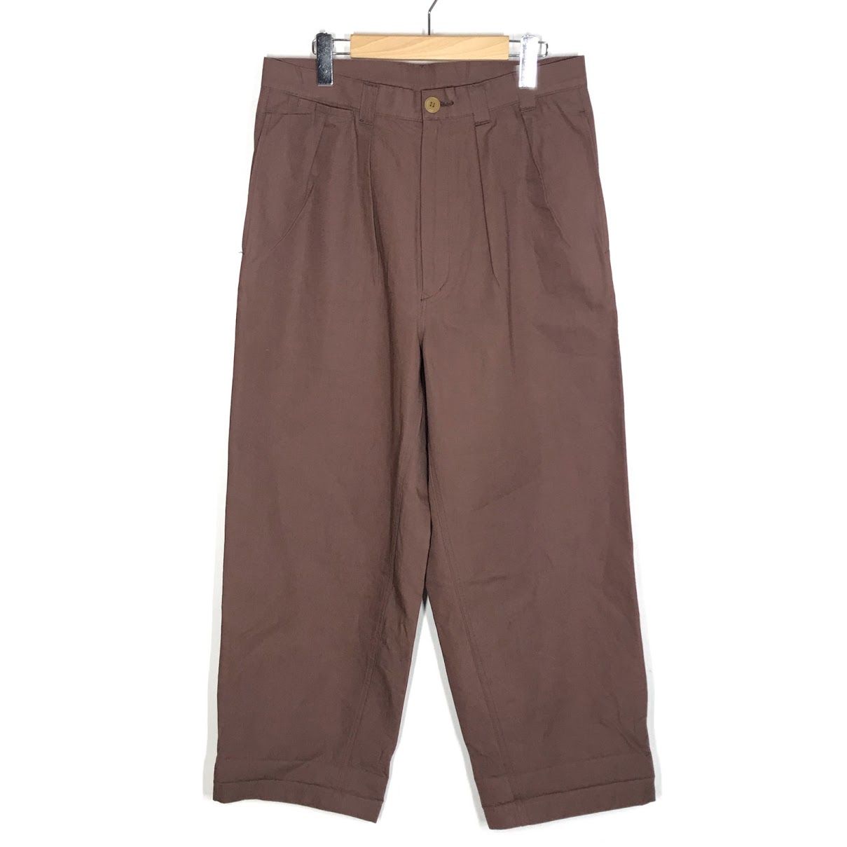 【倉吉店】 中古 NOROLL | ノーロール チノパンツ ワイドテーパード ブラウン サイズ：M 【107】