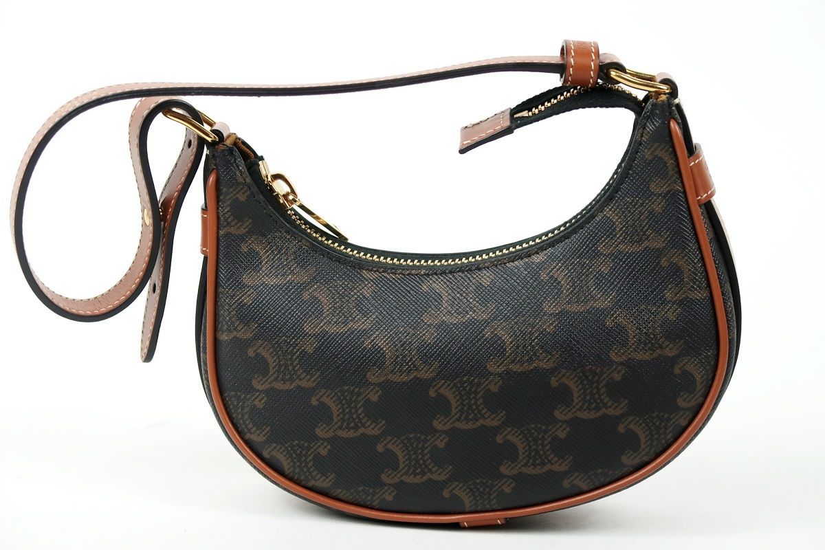 【超美品】CELINE セリーヌ トリオンフ アヴァ ミニ ショルダーバッグ ワンショル【SW34】
