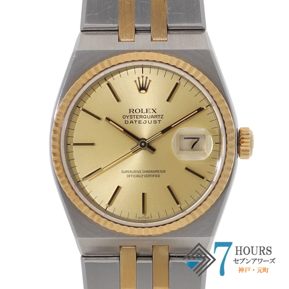 145742 ROLEX ロレックス 17013 デイトジャスト シャンパン イエローゴールド ステンレス 85番 クオーツ 当店オリジナルボックス
