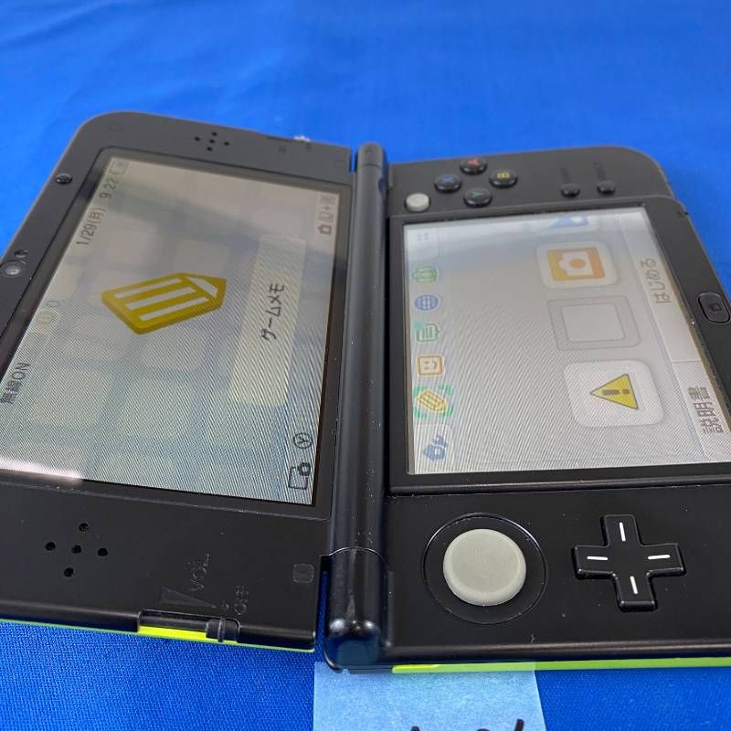 上だけの3DSLL ◇ワYA226【上下IPS液晶】Newニンテンドー3DSLL ライムブラック 本体