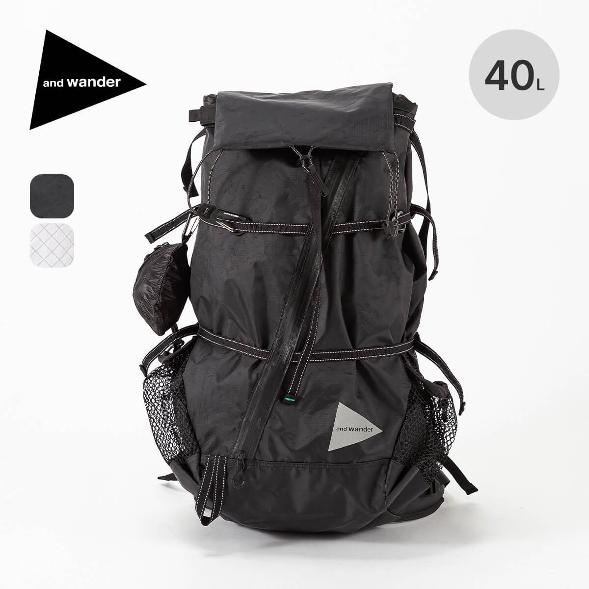 【新品】and wander アンドワンダー エコパック40Lバックパック 5745975201