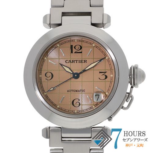 141282 CARTIER カルティエ W31024M7 オレンジ ステンレス 自動巻き 純正ボックス