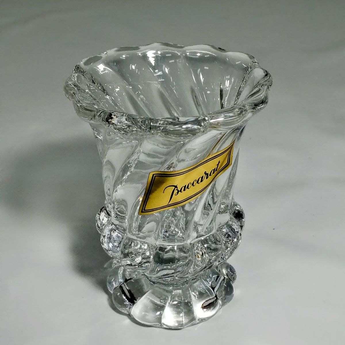 未使用に近い】高級 バカラ Baccarat クリスタル ぐい呑み おちょこ