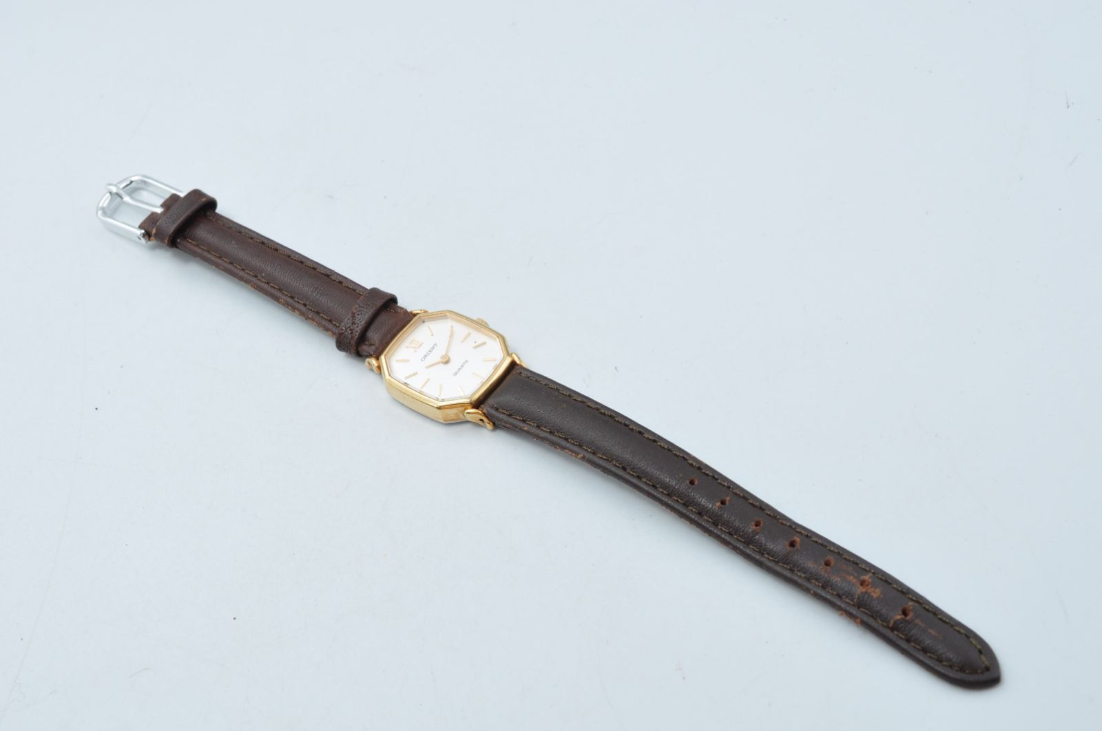 ORIENT オリエント オクタゴン 腕時計 QUARTZ クォーツ GP ステンレス 