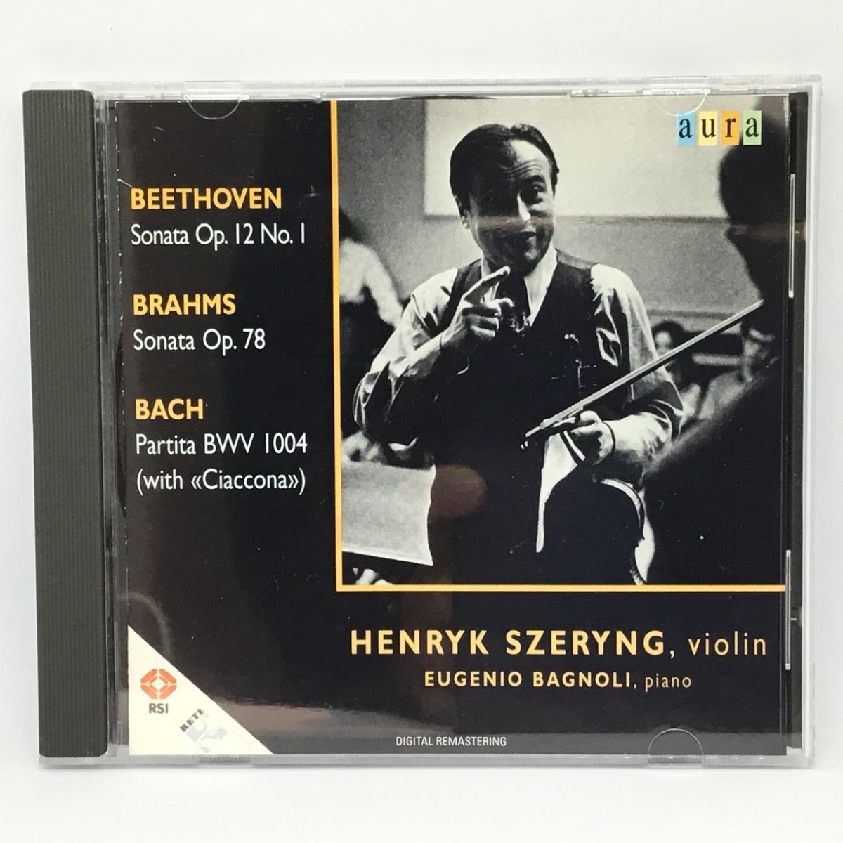 ○ Henryk Szeryng / Beethoven, Brahms, Bach (CD) AUR 203-2 