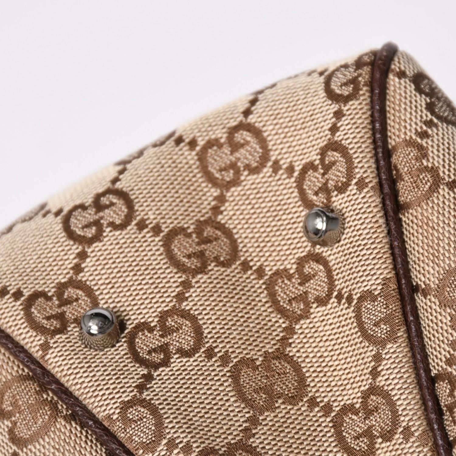 極美品 GUCCI グッチ GGキャンバスジョリートートバッグ ブラック 