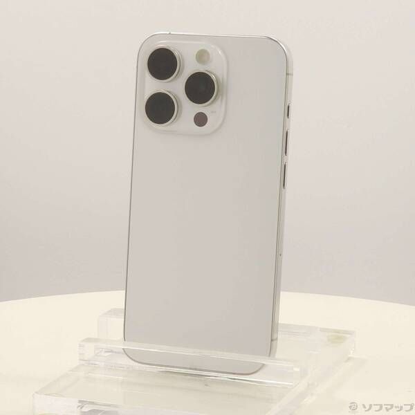 ソフマップ 〔中古品〕 iPhone15 Pro 128GB ホワイトチタニウム MTU83J／A SIMフリー【297】
