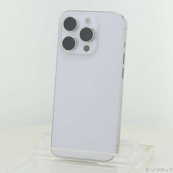ソフマップ 〔中古品〕 iPhone15 Pro 256GB ホワイトチタニウム MTUD3J／A SIMフリー【196】