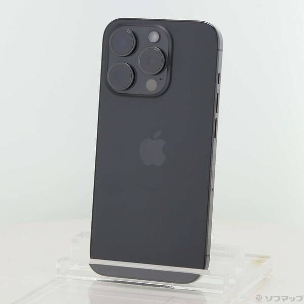 ソフマップ 〔中古品〕 iPhone15 Pro 128GB ブラックチタニウム FTU73J／A SIMフリー【196】