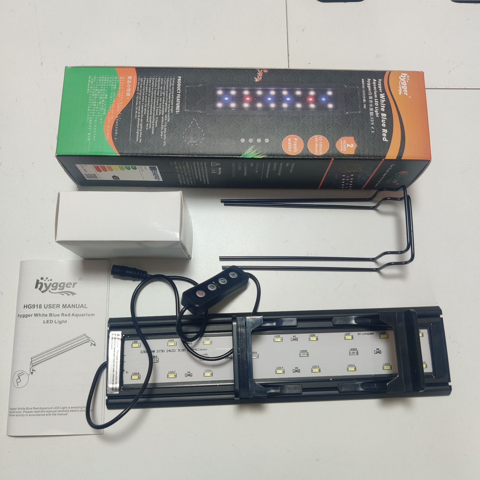 hygger 水槽 ライト 30cm~45cm水槽対応 LED 30CM 40CM 45CM 3照明