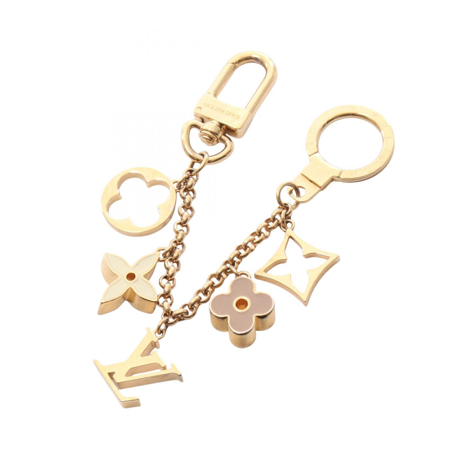 ルイ・ヴィトン LOUIS VUITTON キーホルダー バッグチャーム チェーン フルール ドゥ モノグラム M65111 その他 チェーン・フルール ドゥ モノグラム レディース