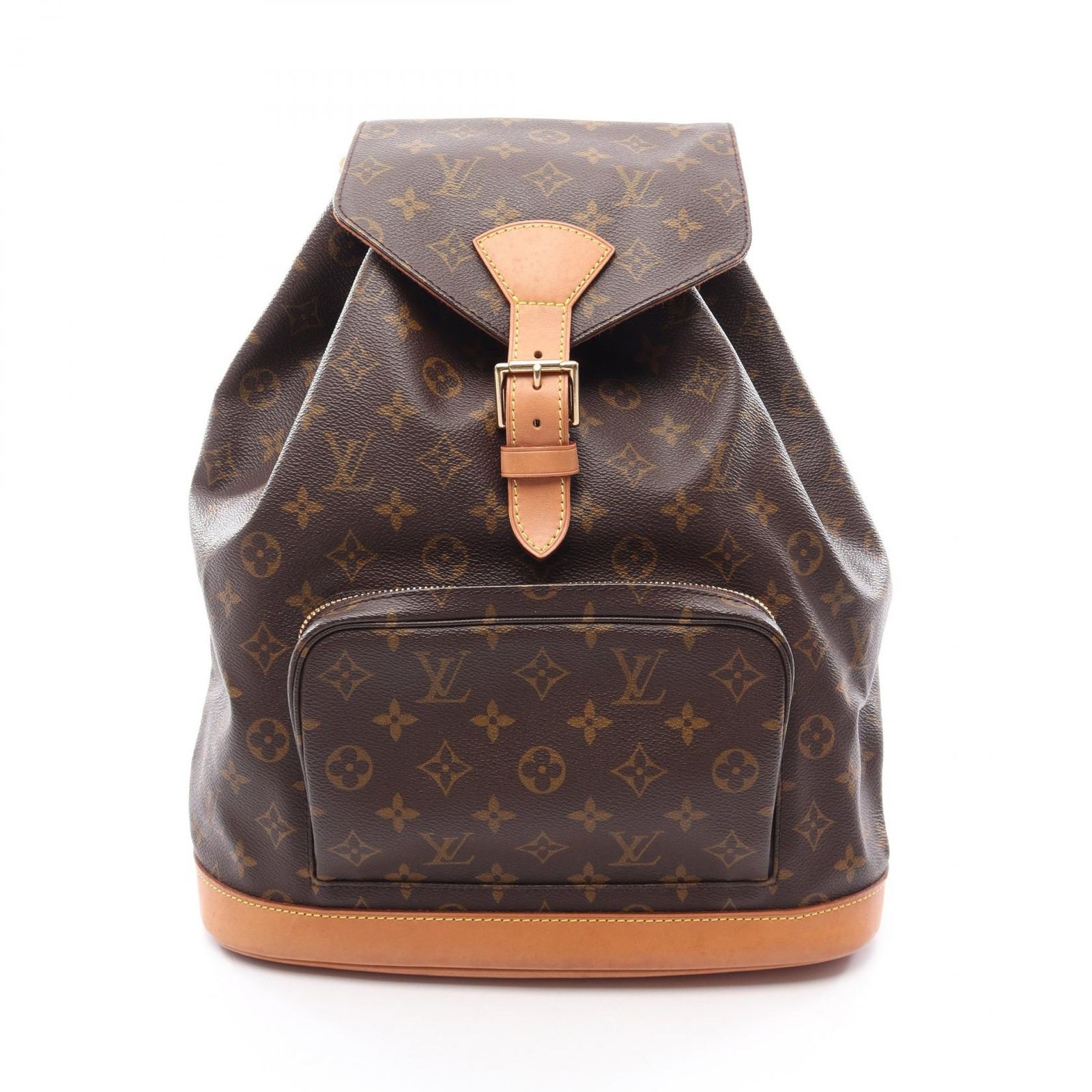 ルイ・ヴィトン LOUIS VUITTON リュックサック バックパック モンスリGM M51135 PVCコーティングキャンバス レザー モンスリGM レディース Used B 100,400円