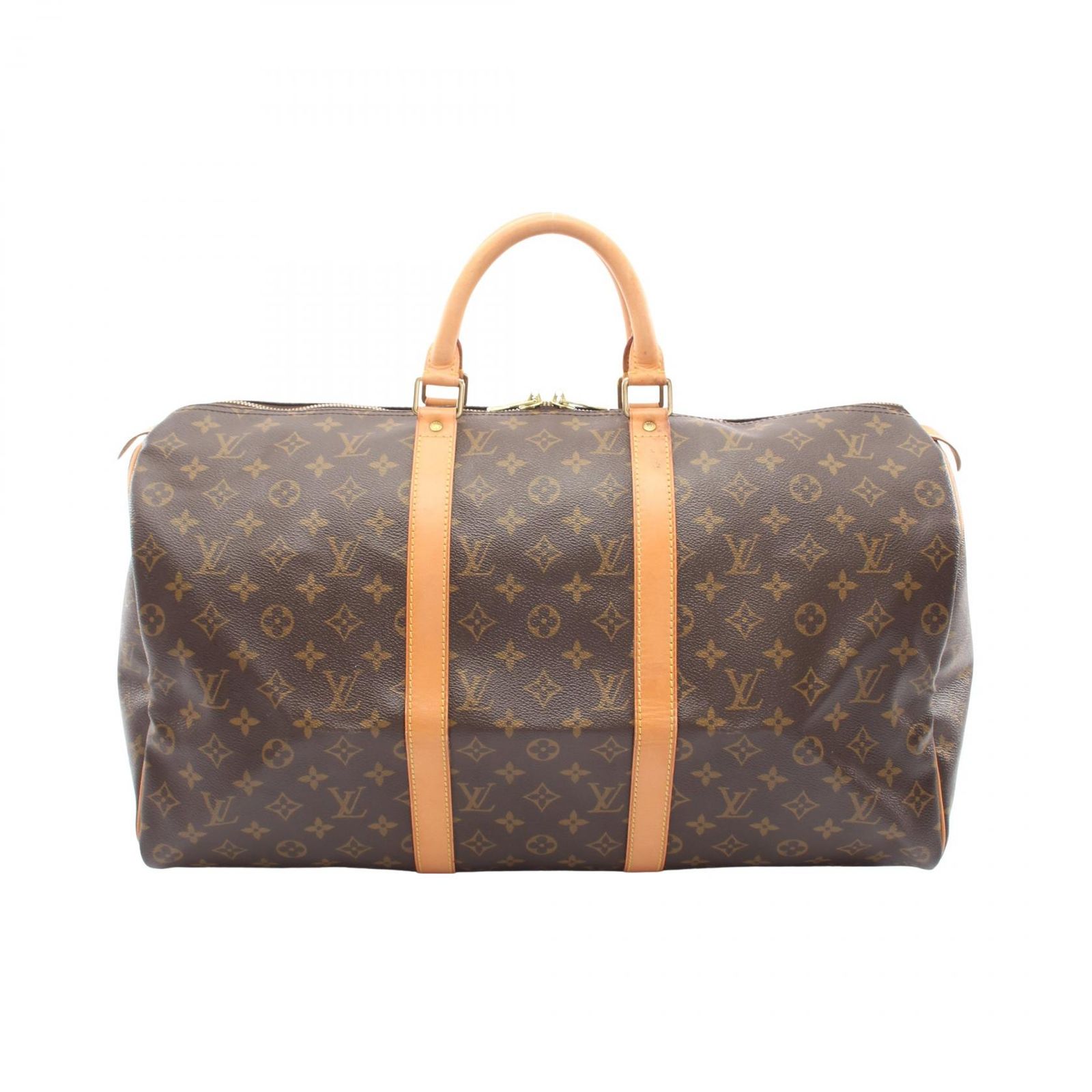 ルイ・ヴィトン LOUIS VUITTON ボストンバッグ キーポル50 M41426 PVCコーティングキャンバス レザー キーポル50 ユニセックス Used B