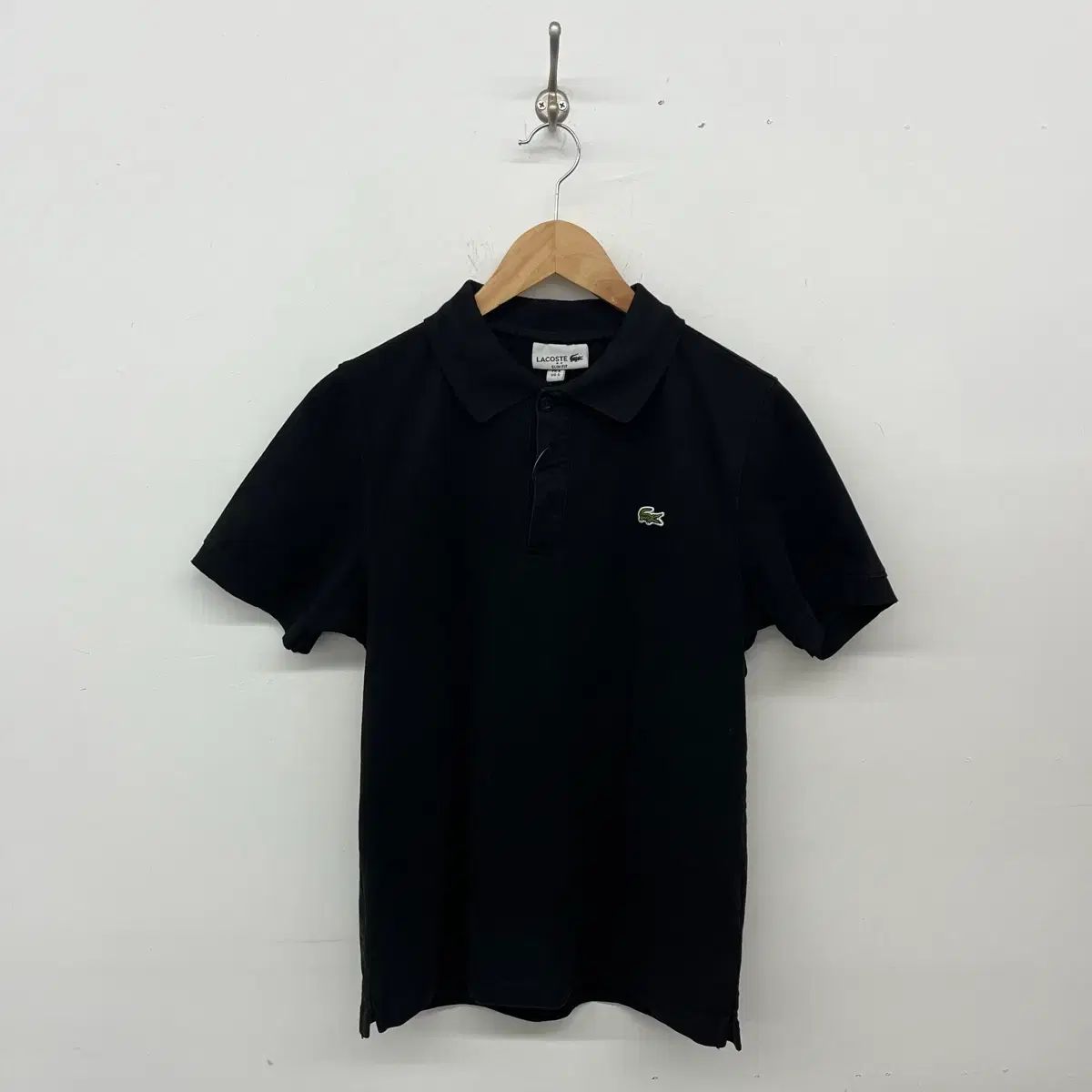 LACOSTE ブラック 半袖 ポロTシャツ レディースS