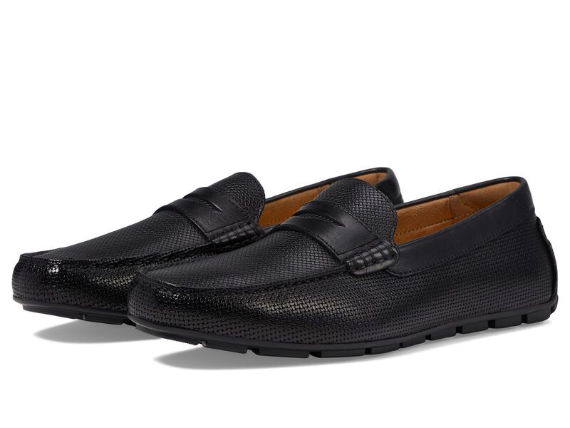 フローシャイム メンズ シューズ スリッポン・ローファー Florsheim Motor Moc Toe Penny Driver Black ブラック