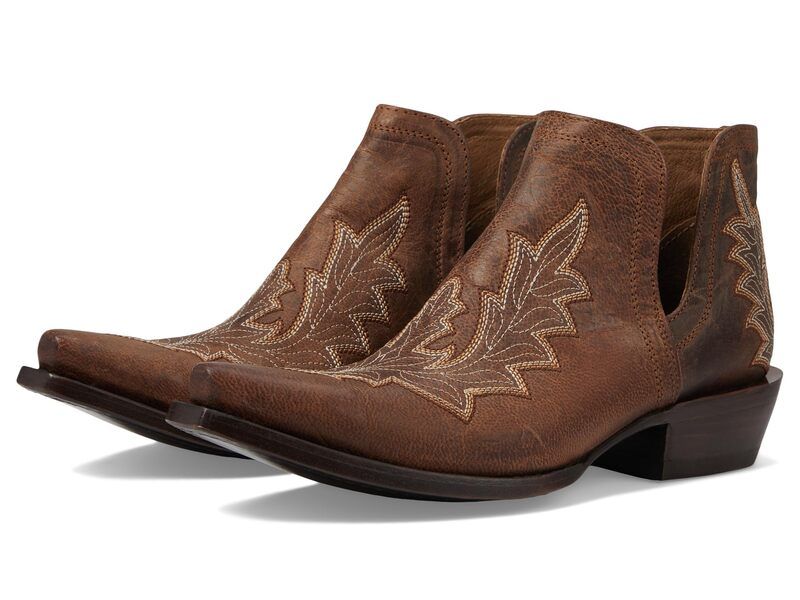 アリアト レディース シューズ ブーツ・レインブーツ ヒール Ariat Dixon Low Heel Western Boot Rhino Tan タン