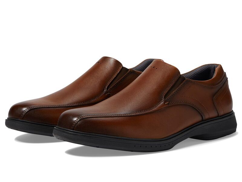 ノンブッシュ メンズ シューズ スリッポン・ローファー Nunn Bush Kore Pro Bicycle Toe SlipOn Cognac