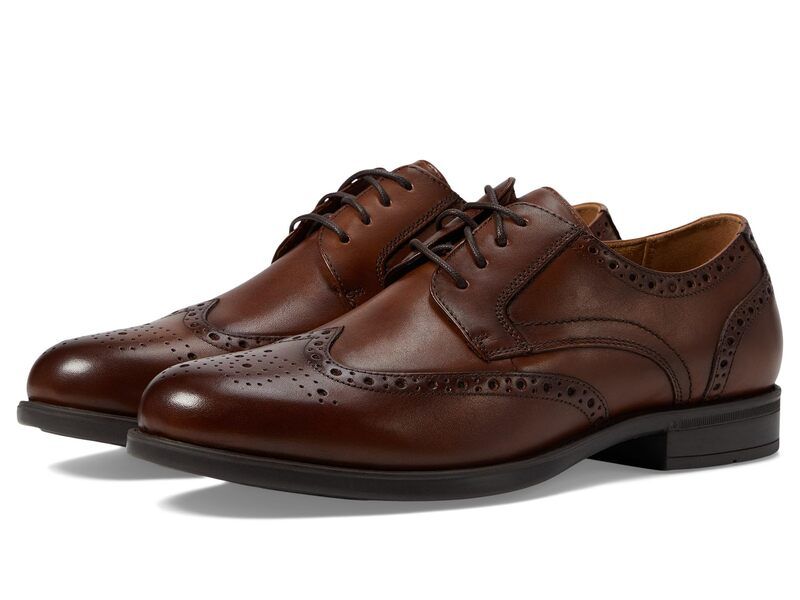 フローシャイム メンズ シューズ オックスフォード ウィングチップ Florsheimidtown Wingtip Oxford Cognac Smooth