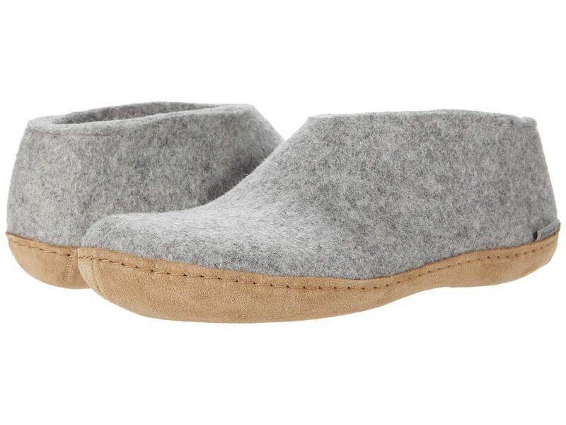 グリオプス メンズ シューズ サンダル ウール レザー Glerups Wool Shoe Leather Outsole Grey グレー