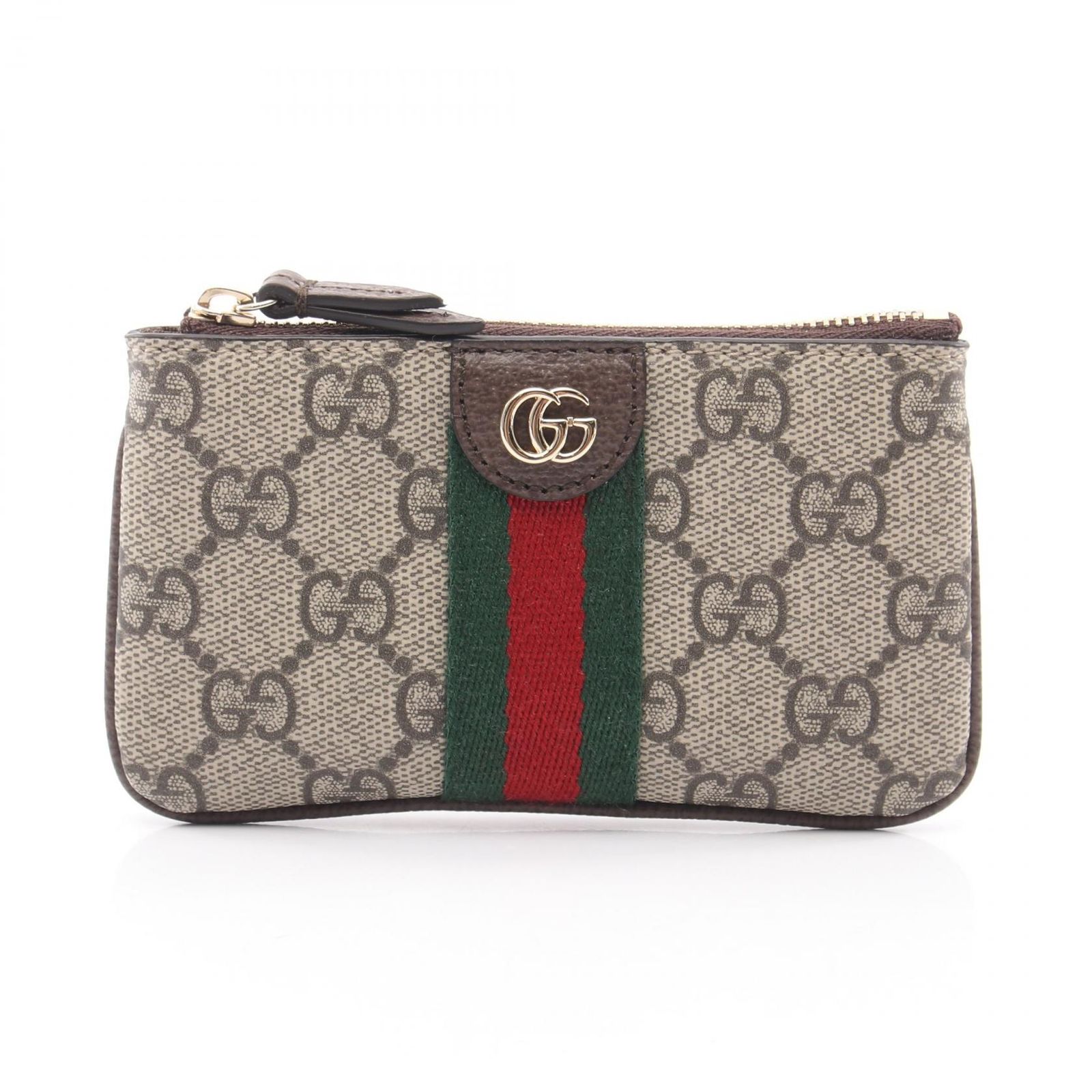 グッチ GUCCI ポーチ ジップキーポーチ オフィディア シェリーライン GGスプリーム 838466FAE0L9746 ベージュ レザー ジップキーポーチ レディース 新品