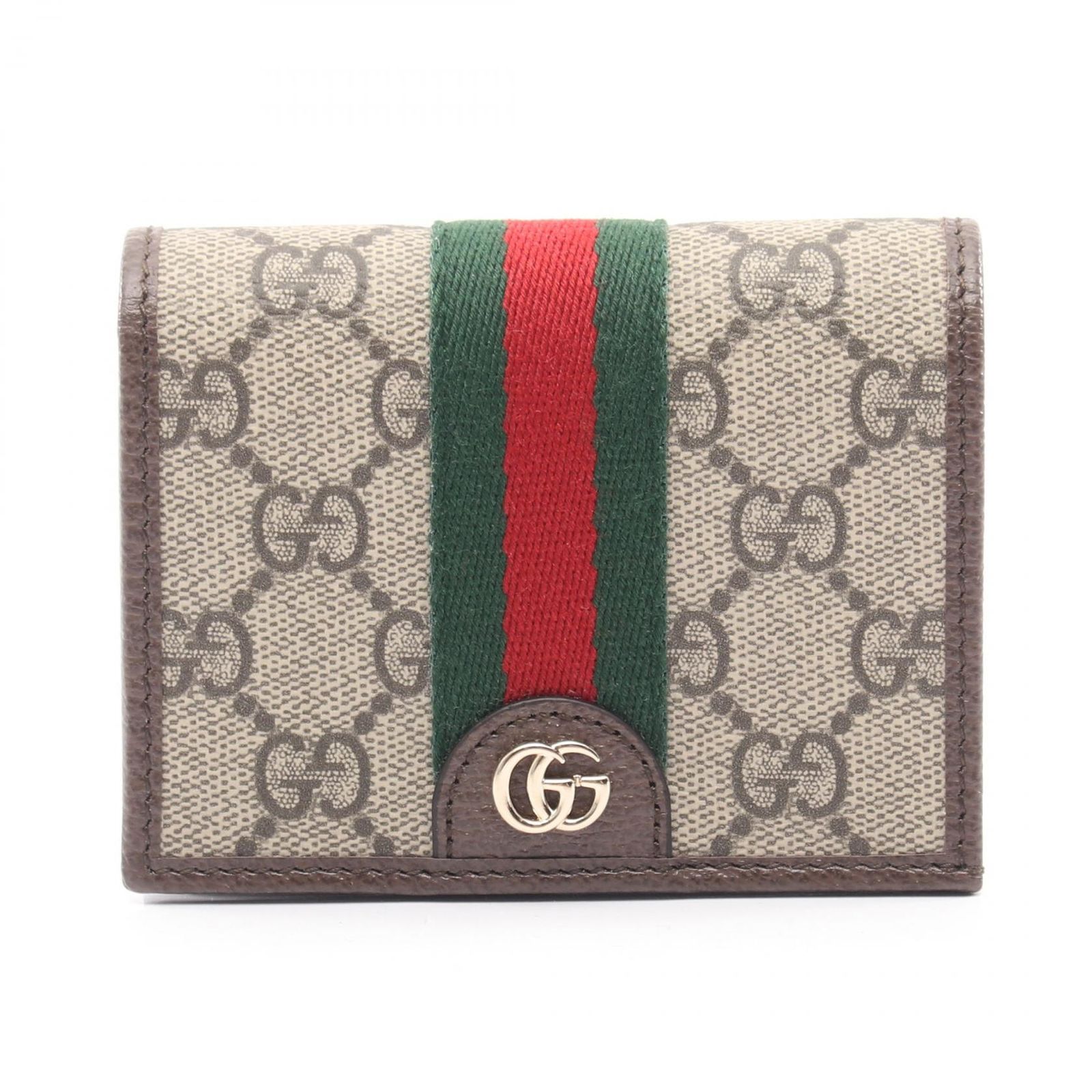 グッチ GUCCI 二つ折り財布 オフィディア シェリーライン GGスプリーム 838487FAE0L9746 ベージュ レザー 二つ折財布 レディース 新品