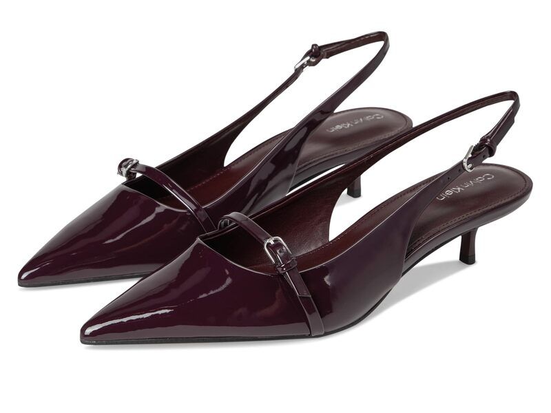 カルバンクライン レディース シューズ ヒール Calvin Klein Simira Dark Red Patent レッド