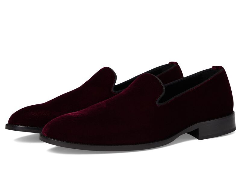 ジョンストンアンドマーフィー メンズ シューズ スリッポン・ローファー Johnston Murphy Gavney SlipOn Loafers Burgundy Velvet バーガンディ