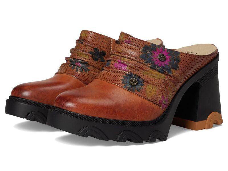 スプリングステップ レディース シューズ ヒール LArtiste by Spring Step Chemistry Camel Multi キャメル