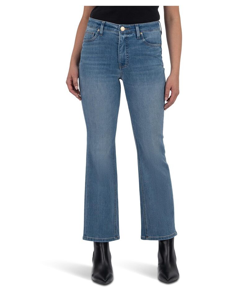 カットフロムザクロス レディース ボトムス デニムパンツ アンクル KUT from the Kloth Kelsey High Rise Fab Ab Ankle Flare Regular Hem Improvement