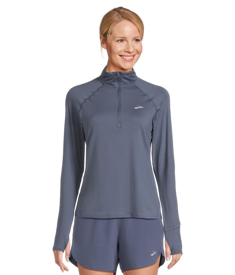 ブルックス レディース アウター パーカー・スウェット Brooks Dash 12 Zip 30 Nightshadow