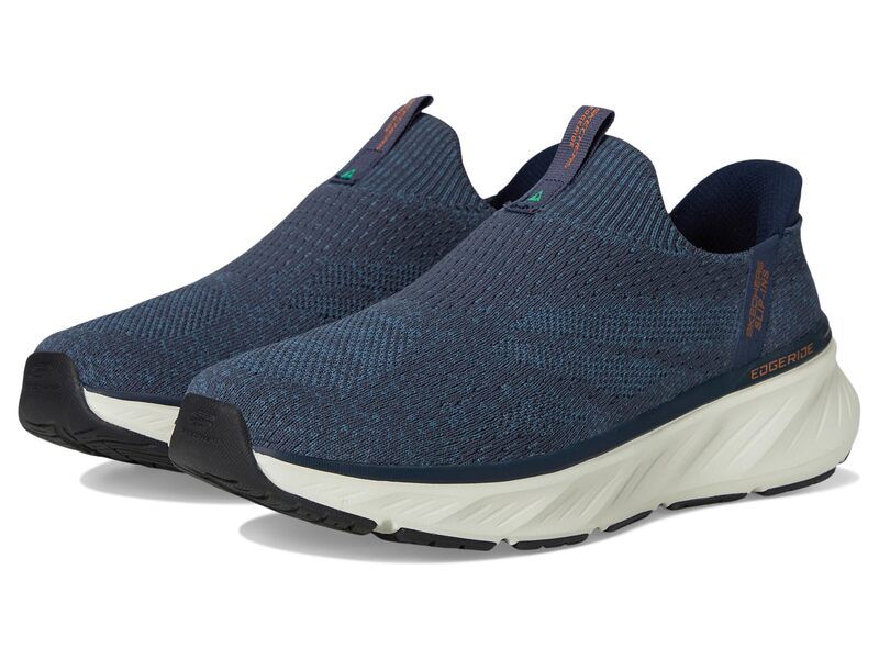 スケッチャーズ メンズ シューズ スリッポン・ローファー SKECHERS Edgeride Commissioner Hands Free SlipinavyOrange ネイビー