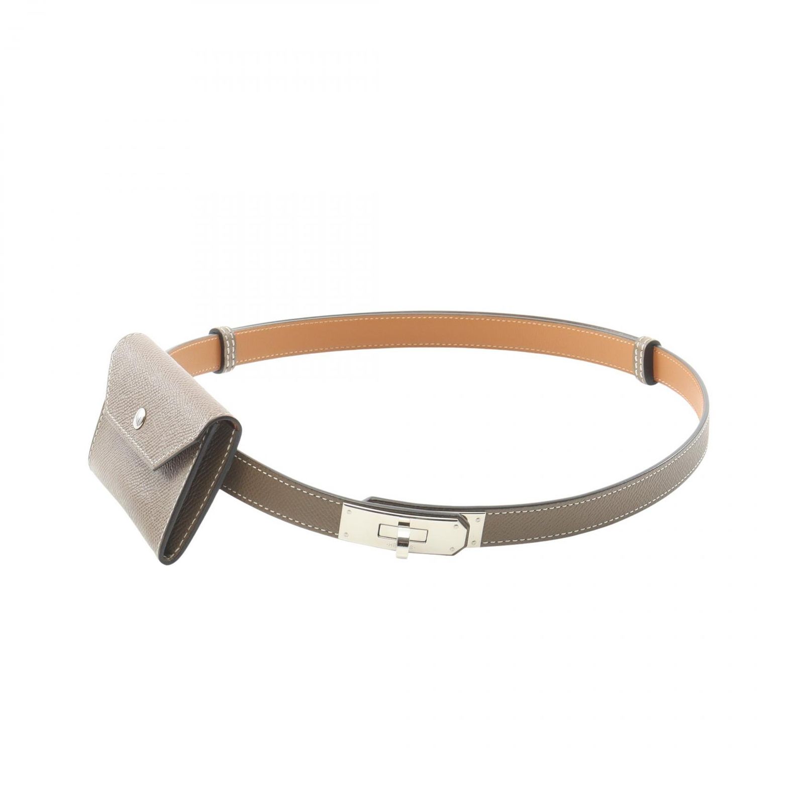 エルメス HERMES ベルト ケリーポケット18 エトゥープ エトゥープ その他 ケリーポケット18 エトゥープ レディース Used A