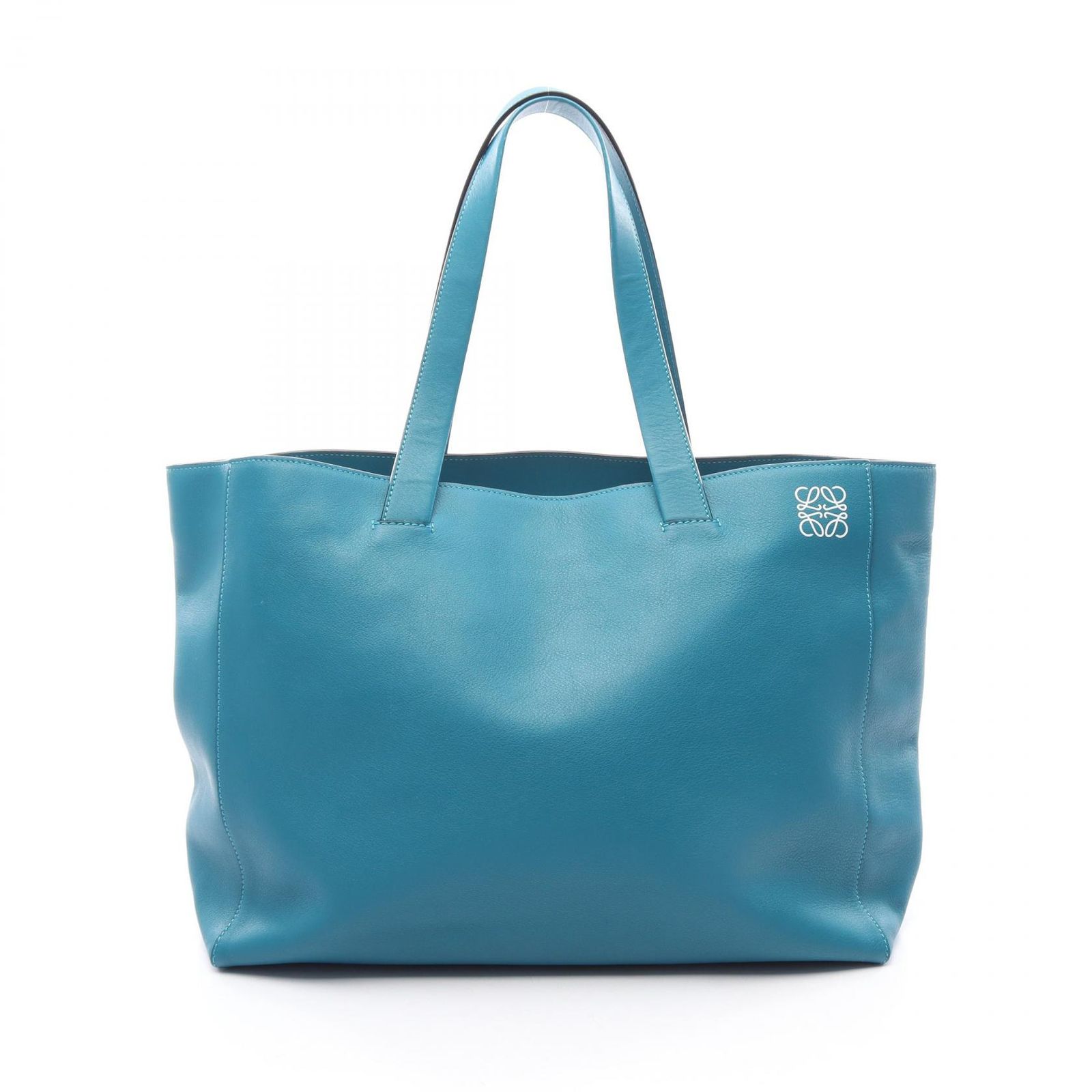 ロエベ LOEWE トートバッグ EAST WEST SHOPPER LARGE イーストウエスト ショッパー ラージ ラグーンブルー レザー イースト ウエスト ショッパー ラージ レディース
