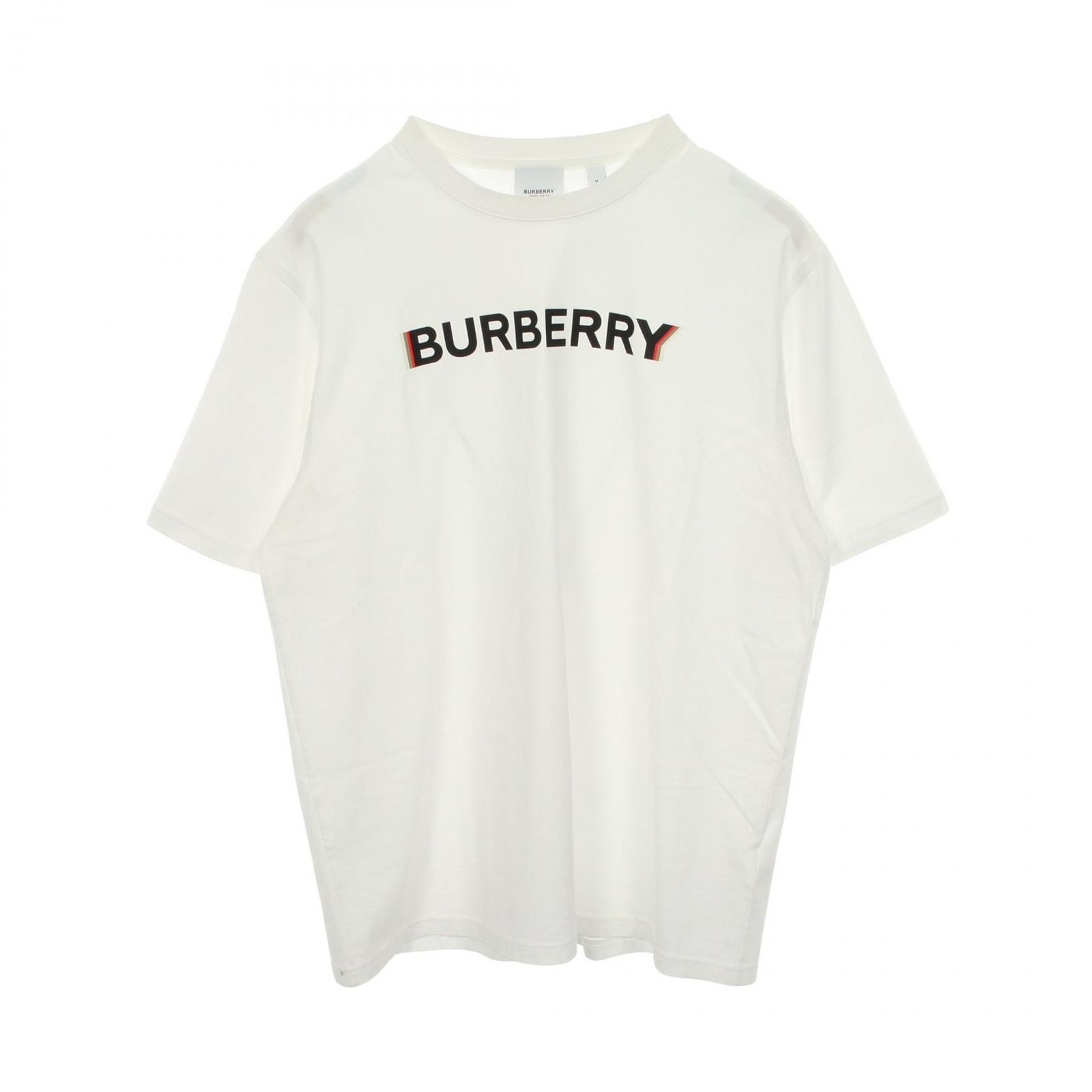 バーバリー BURBERRY 半袖Tシャツ ロゴプリント クルーネック コットン Tシャツ メンズ Used A