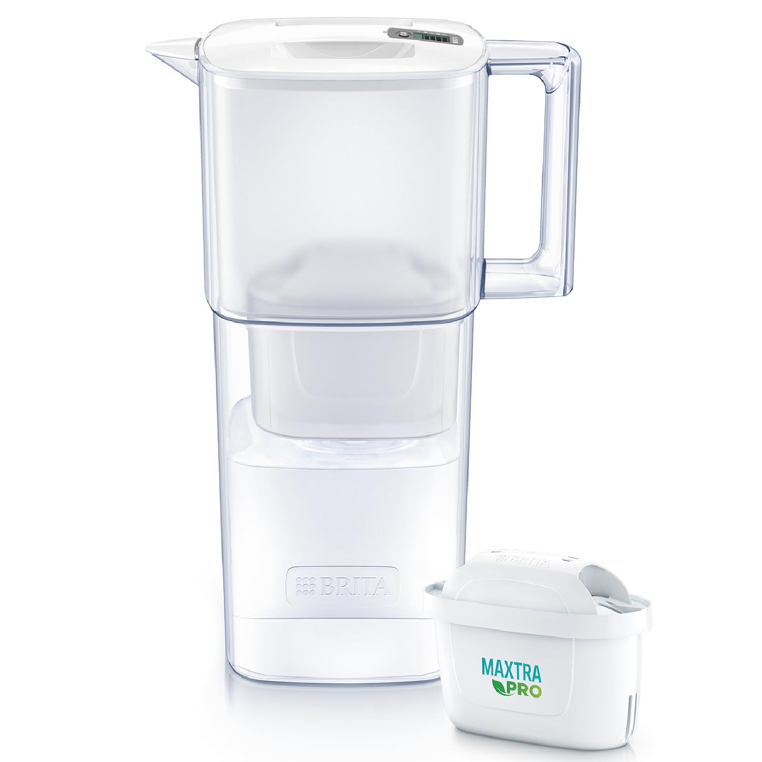 ブリタ 浄水器 ポット型 PFOS/PFOA除去試験済 ろ過水容量:1.15L(全容量:2.2L)【日本正規品】リクエリ マクストラプロ ピュアパフォーマンス カートリッジ 1個付/ 38458c4c